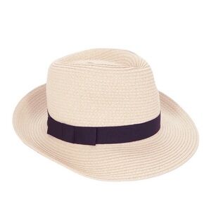 BeBe Natural Light Tan Wide Brim Fedora Hat
